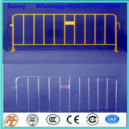 factory supply 1.1x2.2m pvc coated pedestrian barriers for municipal district AU stands